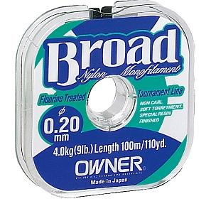 ŻYŁKA OWNER BROAD 100M / 2.2KG / 0,14MM NYLON MONFILAMENT