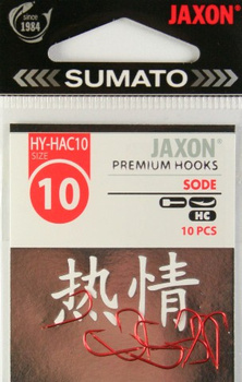 Haczyki Jaxon roz 10 10szt Sumato Sode HY-HAC10