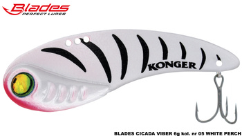 BLADES CICADA VIBER 6g kol. nr 05 WHITE PERCH KONGER