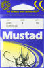 HACZYKI MUSTAD 6 10szt 496 SOFT BAIT CIEMNONIEBIESKI