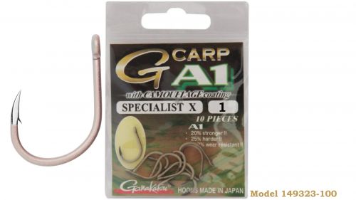Gamakatsu Haczyki Karpiowe Roz # 1 CARP A1 G-CARP SPECIALIST X CAMOU  S #1