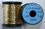 Uni French Oval LARGE (1 mm) 5yds. Gold