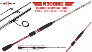 Wędka Sakura REDBIRD SPINNING - RDS 602 L - 6’ (1,83 m) - 2-7 gr