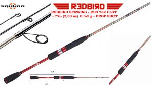 Wędka Sakura REDBIRD SPINNING - RDS 762 ULST - 7’6 (2,30 m)  0,5-5 g - DROP SHOT