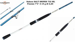 Wędka Sakura SALT SNIPER SPINNING  dł 2,20 m 3-15  g cw