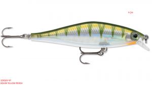 RAPALA Shadow Rap Shad 9 cm -Yellow Perch