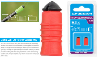 Łącznik gumy do tyczką czerwony  roz L CRESTA