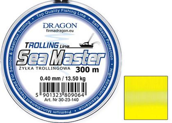ŻYŁKA DRAGON 300m 0.45mm 16.40kg TROLLING SEA MASTER ŻÓŁTY