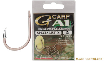 Gamakatsu Haczyki Karpiowe Roz # 2 CARP A1 G-CARP SPECIALIST X CAMOU  S #2