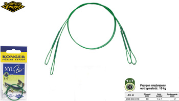 PRZYPON KONGER NYLSTAR PĘTELKI 10 kg / 40cm