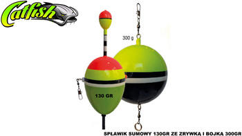 SPŁAWIK SUMOWY 130GR ZE ZRYWKĄ I BOJKĄ 300GR