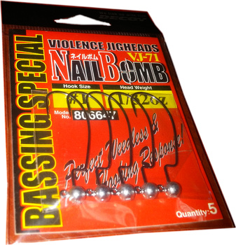 Decoy Nail Bomb Violence Jigheads: #1 - 1/32oz - 0.9g