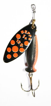 Mepps Aglie Long Heavy Black Orange/Black Orange nr.+1