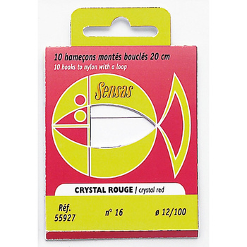 SENSAS CRYSTAL ROUGE/RED #18 PRZYPON 0,10mm