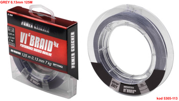 PLECIONKA SPRO 125 M 0,13 mm PC VI'BRAID GREY