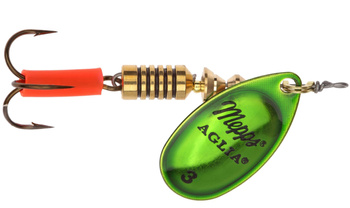 Mepps Aglie Platinum Zielony nr.3