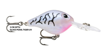 RAPALA ULTRA LIGHT CRANK-KOLOR GLASS PEARL TIGER UV