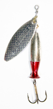 Mepps Aglie Long Heavy Silver/Silver Red nr.2