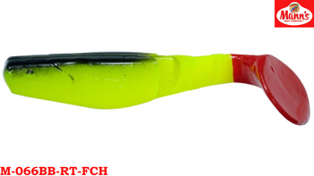 Mann's Predator 90mm Czarny Grzbiet Czerwony Ogon M-066BB-RT-FCH