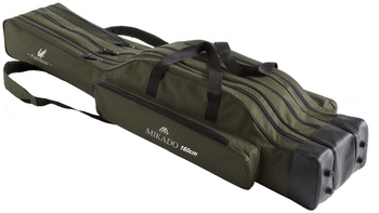 POKROWIEC NA WĘDKI - WĘDK. 3 KOMOROWY 160cm USZTYWNIANY - ZIELONY