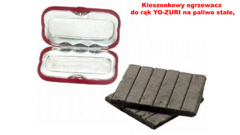 Kieszonkowy ogrzewacz do rąk YO-ZURI na paliwo stałe,