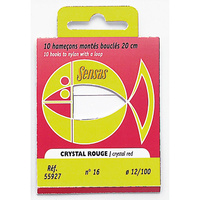 SENSAS CRYSTAL ROUGE/RED #18 PRZYPON 0,08mm