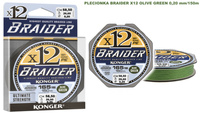 PLECIONKA BRAIDER X12 OLIVE GREEN 0,20m 150m KONGER