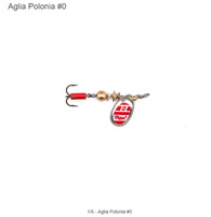 Mepps Aglie Blanc - Rouge Polonia nr.0