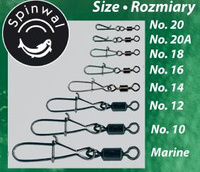 SPINWAL agrafki z krętlikiem rozm 10