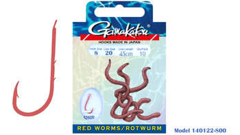 Haczyki Gamakatsu 5260 R Roz haka #8 Przyponem 45 cm dł 0.20MM Przypon