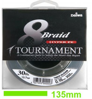 PLECIONKA DAIWA 0.10MM 135M 6.6KGS TOURNAMENT 8 BRAID CHARTREUSE TN8BHV-15LB135M