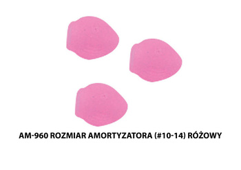 Middy stopery do amortyzatora AM-960 (#10-14) różowy