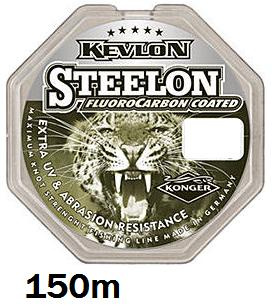 ŻYŁKA KONGER STEELON 150M / 3,30KG / 0,14MM FLUOROCARBON COATED