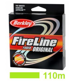 PLECIONKA BERKLEY FIRELINE FUSED ORIGINAL 110M / 6.8KG / 0.12MM FLAME GREEN VERT
