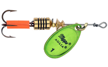 Mepps Aglie Platinum Zielony nr.1