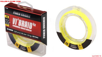 PLECIONKA 125 M 0,18 MM SPRO PC VI'BRAID YELLOW