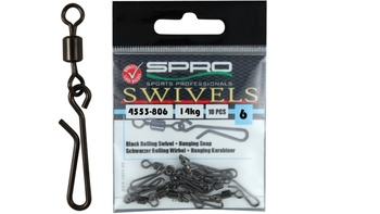 AGRAFKA Z KRETLIKEM SWIVEL SPRO ROZ # 6