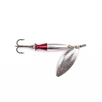 Mepps Aglie Long Heavy Silver/Silver Red nr.3