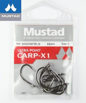 HACZYKI MUSTAD 6 10szt CARP-X1 ULTRAPOINT ZADZOROWY BLACK NIKIEL