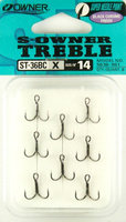 Kotwice Owner rozm 1/0 Czarny Nikiel HO-ST36BCX