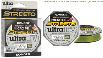 PLECIONKA ULTRA TINY OLIVE GREEN 0,10mm/4,55kg 150m STREETO