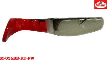 Mann's Predator 70mm Czarny Grzbiet Czerwony Ogon M-056BB-RT-FW