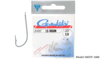 Haczyki Gamakatsu LS-1050 N NIKIEL Roz Haczyka  # 18  ( 25 szt w opak )