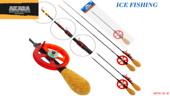 AKARA WĘDKA PODLODOWA KOREK TELESKOP 3 SEKCJE