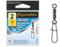 KAMATSU KRETLIK PODWUJNY  Z AGRAFKĄ  K3033   roz 2 - 18 KG w opk  5 szt