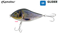 WOBLER GLIDER 7cm S KOLOR 070 KAMATSU