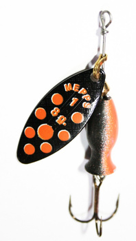 Mepps Aglie Long Heavy Black Orange/Black Orange nr.1