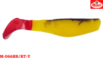 Mann's Predator 90mm Czarny Grzbiet Czerwony Ogon M-066BB-RT-Y