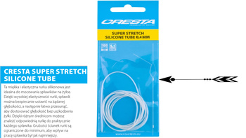 Rurka silikonowa do spławika 0,4 MM Cresta Super Stretch CRESTA