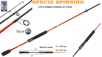 Wędka Sakura SPECIZ SPINNING 2,70 m dł  5-20 g cw